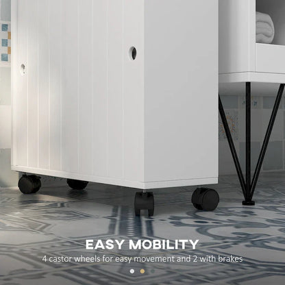 Mobiletto per bagno piccolo con foro per carta